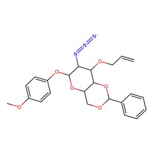 aladdin 阿拉丁 M158139 4-甲氧苯基3-O-烯丙基-2-叠氮基-4,6-O-苯亚甲基-2-脱氧-β-D-吡喃葡萄糖苷 889453-78-5 98%