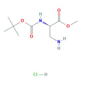 (S)-3-氨基-2-((叔丁氧羰基)氨基)丙酸甲酯盐酸盐,(S)-Methyl 3-amino-2-((tert-butoxycarbonyl)amino)propanoate hydrochloride