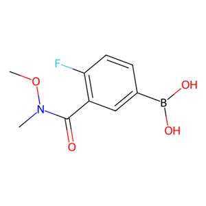 N-甲氧基-N-甲基5-硼基-2-氟苯甲酰胺,N-Methoxy-N-methyl 5-borono-2-fluorobenzamide