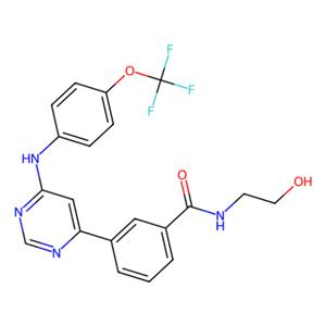 aladdin 阿拉丁 G139266 N-(2-羟基乙基)-3-[6-[[4-(三氟甲氧基)苯基]氨基]-4-嘧啶基]苯甲酰胺 778277-15-9 ≥97%