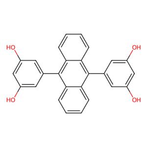 aladdin 阿拉丁 B153203 9,10-双(3,5-二羟苯基)蒽 153715-08-3 96%
