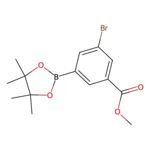 3-溴-5-(4,4,5,5-四甲基-1,3,2-二氧硼杂环戊烷-2-基)苯甲酸甲酯,Methyl 3-bromo-5-(4,4,5,5-tetramethyl-1,3,2-dioxaborolan-2-yl)benzoate
