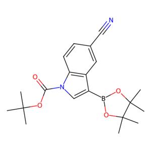 aladdin 阿拉丁 T586523 5-氰基-3-(4,4,5,5-四甲基-1,3,2-二氧杂硼烷-2-基)-1H-吲哚-1-甲酸叔丁酯 1185427-07-9 98%