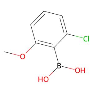 2-氯-6-甲氧基苯硼酸(含有数量不等的酸酐),2-Chloro-6-methoxyphenylboronic acid(contains varying amounts of Anhydride)
