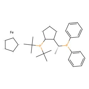 (S)-1-[(RP)-2-(二叔丁基膦)二茂铁]乙基二苯基膦,(S)-1-[(RP)-2-(Di-tert-butylphosphino)ferrocenyl]ethyldiphenylphosphine