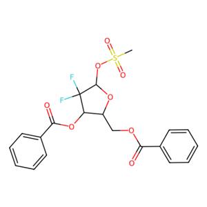2-脱氧-2,2-二氟-D-赤式-五呋喃糖-3,5-二苯甲酯-1-甲磺酸酯,((2R,3R)-3-(Benzoyloxy)-4,4-difluoro-5-((methylsulfonyl)oxy)tetrahydrofuran-2-yl)methyl benzoate