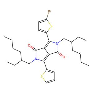 aladdin 阿拉丁 B151927 3-(5-溴-2-噻吩基)-2,5-双(2-乙基己基)-6-(2-噻吩基)吡咯并[3,4-C]吡咯-1,4-二酮 1308671-90-0 >98.0%(HPLC)