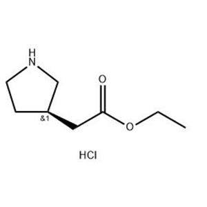 (R)-2-(吡咯烷-3-基)乙酸乙酯盐酸盐,(R)-ethyl 2-(pyrrolidin-3-yl)acetate hydrochloride