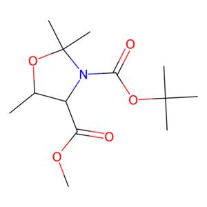 aladdin 阿拉丁 T405282 (4R,5S)-2,2,5-三甲基恶唑烷-3,4-二甲酸3-叔丁基4-甲酯 1013028-26-6 96%