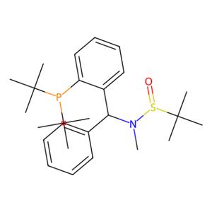 [S(R)]-N-[(1S)-1-[2-(二叔丁基膦)苯基]苯甲基]-N-甲基-2-叔丁基亚磺酰胺,[S(R)]-N-[(1S)-1-[2-(Di-tert-butylphosphanyl)phenyl]phenylmethyl]-N,2-dimethyl-2-propanesulfinamide