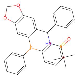 aladdin 阿拉丁 S398615 [S(R)]-N-[(S)-[6-(二苯基膦)苯并[d][1,3]-二氧戊环-5基]苯甲基]-2-叔丁基亚磺酰胺 2565792-39-2 ≥95%