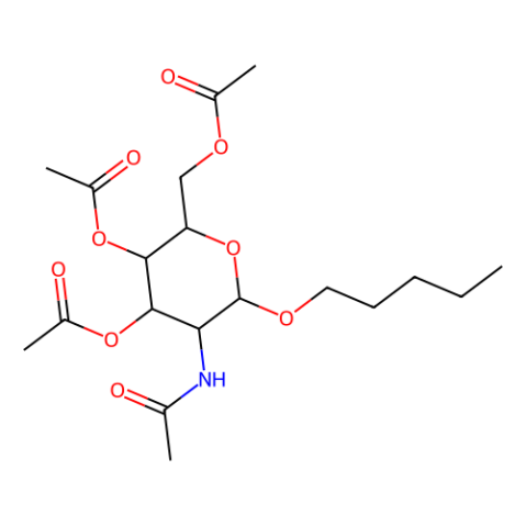 戊基 2-(乙酰氨基)-2-脫氧-β-D-吡喃葡萄糖苷 3,4,6-三乙酸酯,Amyl 2-acetamido-3,4,6-tri-O-acetyl-2-deoxy-b-D-glucopyranoside