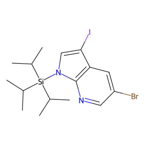 5-溴-3-碘-1-(三异丙基硅烷基)-1H-吡咯并[2,3-b]吡啶,5-Bromo-3-iodo-1-triisopropylsilanyl-1h-pyrrolo[2,3-b]pyridine