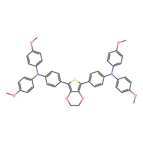 2,5-雙(4,4’-二甲氧基三苯胺基)-3,4-乙烯二氧噻吩,2,5-bis(4,4’-bis(methoxyphenyl)aminophen-4-yl)-3,4-ethylenedioxythiophene