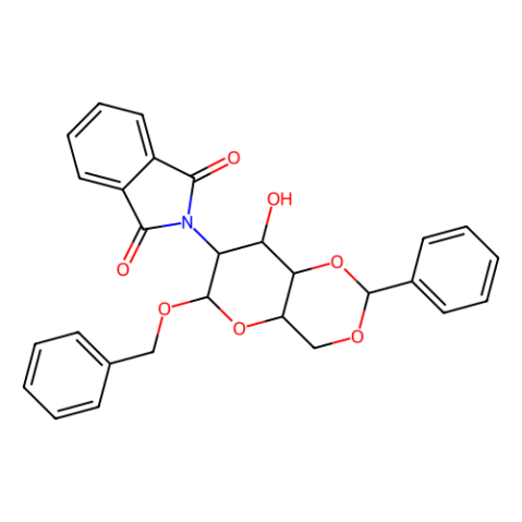 苄基2-脱氧-2-邻苯二甲酰亚胺-4,6-O-亚苄基-β-D-吡喃葡萄糖苷,Benzyl 2-Deoxy-2-phthalimido-4,6-O-benzylidene-β-D-glucopyranoside