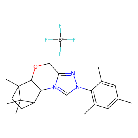 (5aS,6R,9S,9aR)-5a,6,7,8,9,9a-六氢-6,11,11-三甲基-2-(2,4,6-三甲基苯基)-6,9-甲基-4H-[1,2,4]三唑并[3,4-c] [1,4]苯并恶嗪四氟硼酸酯,(5aS,6R,9S,9aR)-5a,6,7,8,9,9a-Hexahydro-6,11,11-trimethyl-2-(2,4,6-trimethylphenyl)-6,9-methano-4H-[1,2,4]triazolo[3,4-c][1,4]benzoxazinium tetrafluoroborate
