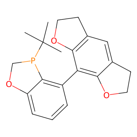（R）-3-（叔丁基）-4-（2,3,5,6-四氢苯并[1,2-b：5,4-b'']二呋喃-8-基）-2,3-二氢苯并[d] [1,3]氧杂磷杂戊环,(R)-3-(tert-Butyl)-4-(2,3,5,6-tetrahydrobenzo[1,2-b:5,4-b'']difuran-8-yl)-2,3-dihydrobenzo[d][1,3]oxaphosphole