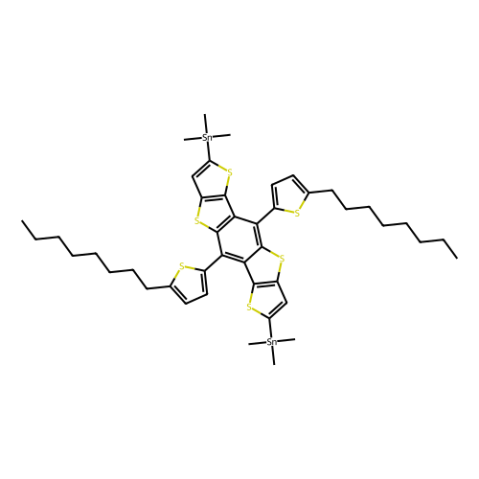 5,10-双((5-辛基噻吩-2-基)二噻吩[2,3-d:2',3'-d']苯并[1, 2-b:4,5-b']二噻吩-2,7-二酰基)双(三甲基锡烷),5,10-Bis((5-octylthiophen-2-yl)dithieno[2,3-d:2′,3′-d′]benzo[1,2-b:4,5-b′]dithiophene-2,7-diyl)bis(trimethylstannane)