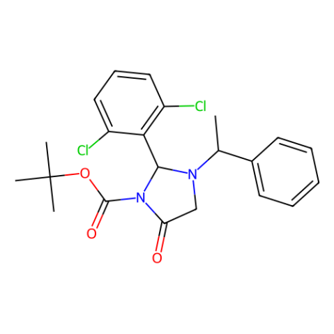 (S)-2-(2,6-二氯苯基)-5-氧代-3-[(S)-1-苯乙基]咪唑啉-1-羧酸叔丁酯,tert-Butyl (S)-2-(2,6-Dichlorophenyl)-5-oxo-3-[(S)-1-phenylethyl]imidazolidine-1-carboxylate
