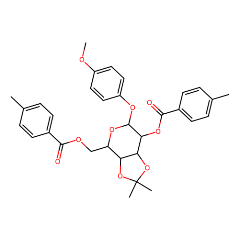 4-甲氧苯基-3,4-O-异亚丙基-2,6-双-O-(4-甲基苯甲酰)-β-D-吡喃半乳糖苷,4-Methoxyphenyl 3,4-O-Isopropylidene-2,6-bis-O-(4-methylbenzoyl)-β-D-galactopyranoside
