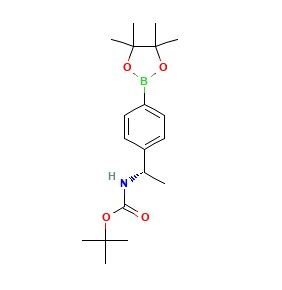 (S)-(1-(4-硼酸频哪醇酯基苯基)乙基)氨基甲酸叔丁酯,(S)-tert-Butyl (1-(4-(4,4,5,5-tetramethyl-1,3,2-dioxaborolan-2-yl)phenyl)ethyl)carbamate