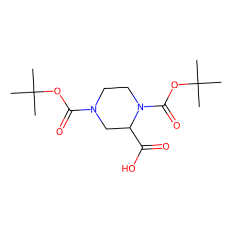 (R)-1-N-BOC-4-N-BOC-哌嗪-2-甲酸,(R)-1-N-Boc-4-N-Boc-Piperazine-2-Carboxylic Acid