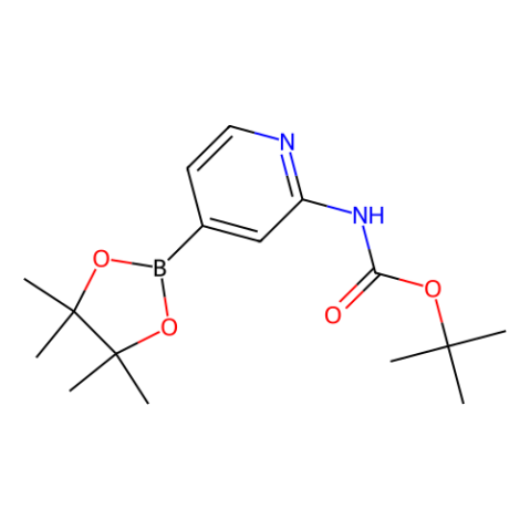 2-(Boc-氨基)吡啶-4-硼酸頻哪醇酯,tert-Butyl (4-(4,4,5,5-tetramethyl-1,3,2-dioxaborolan-2-yl)pyridin-2-yl)carbamate