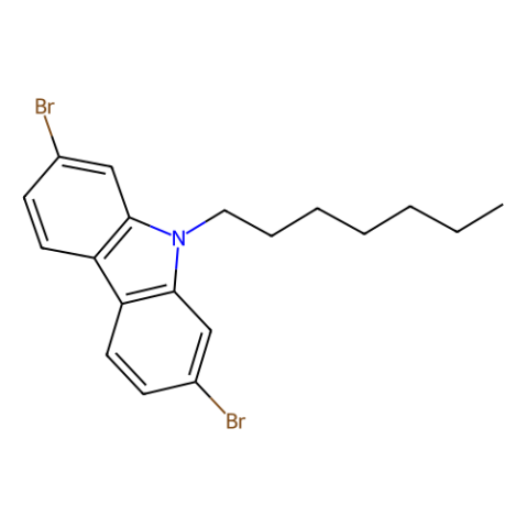 2,7-二溴-9-庚基-9H-咔唑,2,7-Dibromo-9-heptyl-9H-carbazole