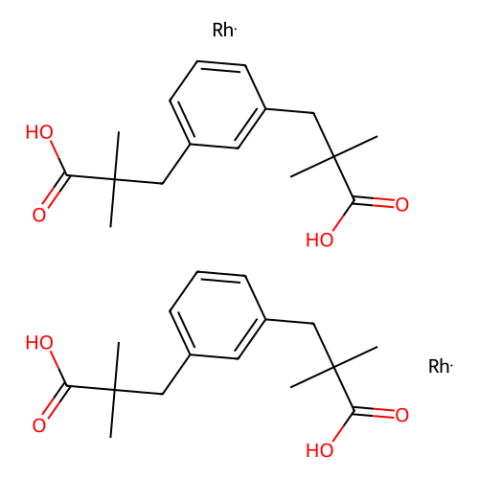 双[(α,α,α',α'-四甲基-1,3-苯二丙酸)铑],Bis[rhodium(α,α,α',α'-tetramethyl-1,3-benzenedipropionic Acid)]