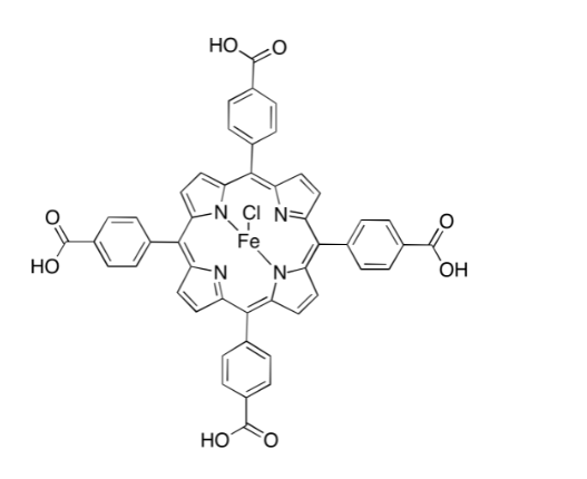 meso-四(4-羧基苯基)卟吩氯化铁,Fe(III) meso-Tetra(4-carboxyphenyl)porphine Chloride