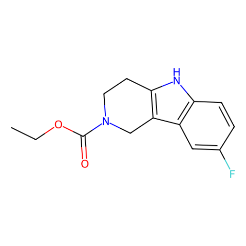 8-氟-1,3,4,5-四氫-2H-吡啶基-[4,3-b]吲哚-2-羧酸乙酯,Ethyl 8-fluoro-1,3,4,5-tetrahydro-2H-pyrido-[4,3-b]indole-2-carboxylate