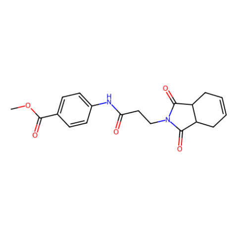 WAY-650876,Benzoic acid, 4-[[3-(1,3,3a,4,7,7a-hexahydro-1,3-dioxo-2H-isoindol-2-yl)-1-oxopropyl]amino]-, methyl ester