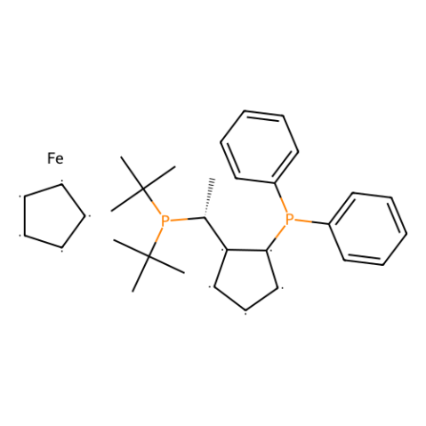 (R)-(-)-1-[(S)-2-(二苯基膦基)二茂铁基]乙基二叔丁基膦,(R)-(-)-1-[(S)-2-(Diphenylphosphino)ferrocenyl]ethyldi-t-butylphosphine