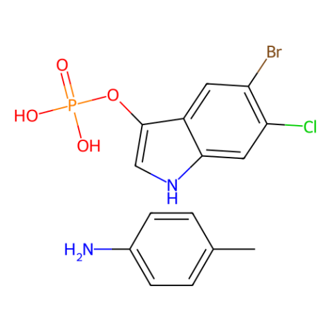 5-溴-6-氯-3-吲哚磷酸酯，对甲苯胺盐,5-Bromo-6-chloro-3-indolyl phosphate, p-toluidine salt