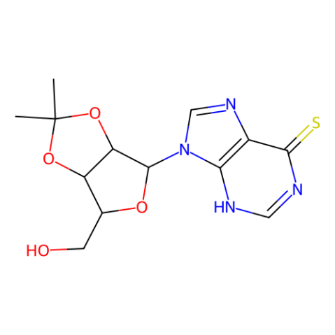 2'，3'-O-異亞丙基-6-巰基嘌呤核糖苷,2′,3′-O-Isopropylidene-6-mercaptopurine riboside