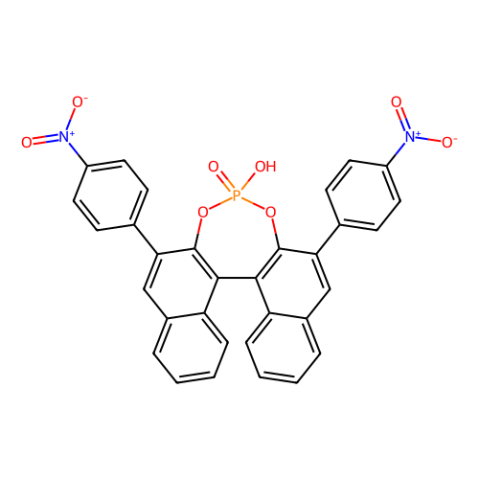 (S)-3,3-双(4-硝基苯基)-1,1-联萘酚膦酸酯,(11bS)-4-Hydroxy-2,6-bis(4-nitrophenyl)-4-oxide-dinaphtho [2,1-d:1,2-f][1,3,2]dioxaphosphepin