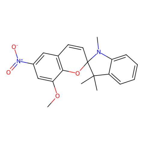 1',3'-二氢-8-甲氧基-1',3',3'-三甲基-6-硝基螺[2H-1-苯并吡喃-2,2'-[2H]吲哚],1',3'-Dihydro-8-methoxy-1',3',3'-trimethyl-6-nitrospiro[2H-1-benzopyran-2,2'-[2H]indole]
