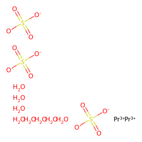 硫酸镨(III)八水合物,Praseodymium(III) sulfate octahydrate