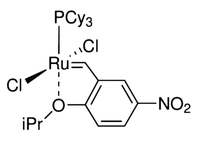 二氯(2-異丙氧基-5-硝基苯基亞甲基)(三環(huán)己基膦)釕,Dichloro(2-isopropoxy-5-nitrophenylmethylene)(tricyclohexylphosphine)ruthenium(II)