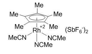 六氟锑酸三（乙腈）五甲基环戊二烯基铑（III）,Tris(acetonitrile)pentamethylcyclopentadienylrhodium(III) hexafluoroantimonate