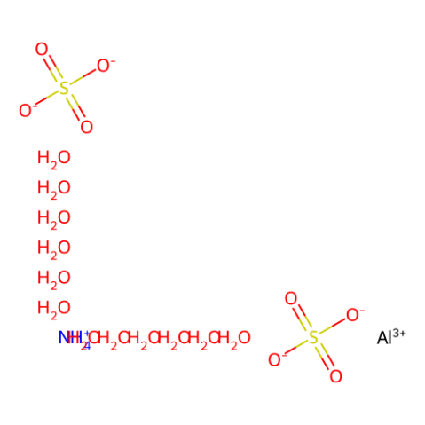 硫酸铝铵 十二水合物,Ammonium aluminum sulfate dodecahydrate