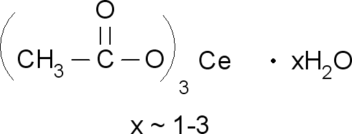 醋酸鈰(III) 水合物,Cerium acetate hydrate