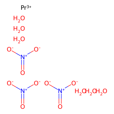 硝酸镨(III) 六水合物,Praseodymium nitrate hexahydrate