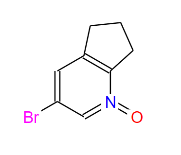 3-溴-6,7-二氢-5H-环戊并[b]吡啶1-氧化物,3-bromo-1-oxido-6,7-dihydro-5H-cyclopenta[b]pyridin-1-ium