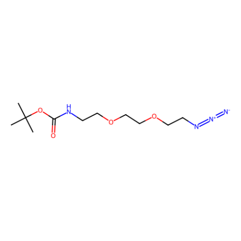 Boc-N-氨基-PEG2-C2-叠氮化物,Boc-N-Amido-PEG2-C2-azide