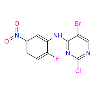 5-溴-2-氯-N-(2-氟-5-硝基苯基)嘧啶-4-胺,5-Bromo-2-chloro-N-(2-fluoro-5-nitrophenyl)pyrimidin-4-amine