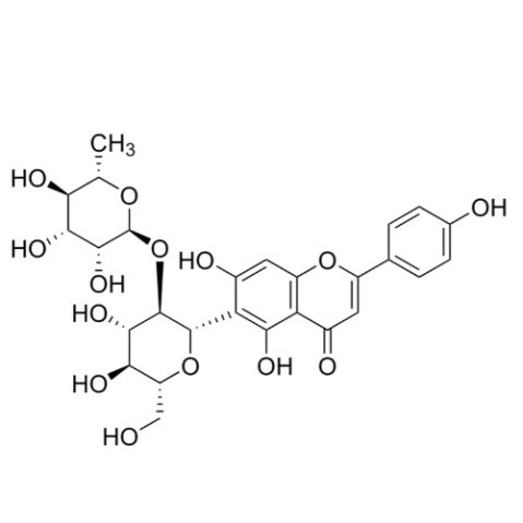 异牡荆素-2''-O-鼠李糖苷,2″-O-α-L-Rhamnopyranosyl-isovitexin