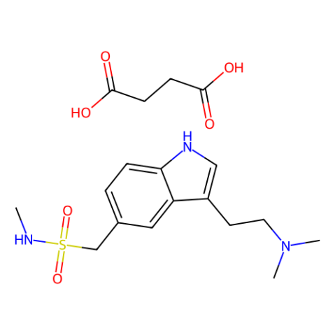 琥珀酸舒马坦,(3-(2-(dimethylamino)ethyl)-1H-indol-5-yl)-N-methylmethanesulfonamide succinic acid