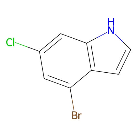 4-溴-6-氯-1H-吲哚,4-Bromo-6-chloro-1H-indole