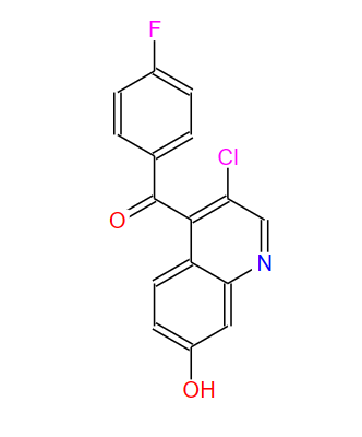 (3-氯-7-羟基喹啉-4-基)(4-氟苯基)甲酮,Methanone, (3-chloro-7-hydroxy-4-quinolinyl)(4-fluorophenyl)-